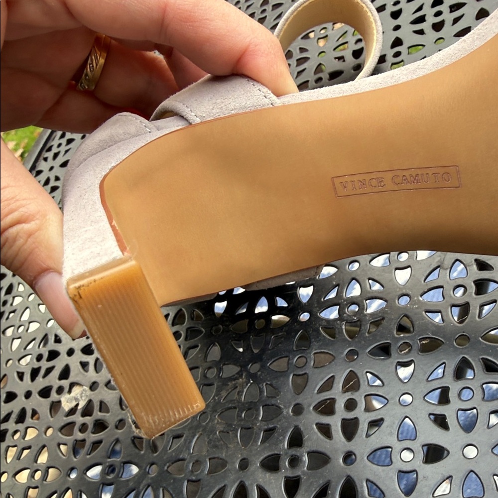 Vince Camuto Women's Grey Heeled Sandals - Picture 11 of 12